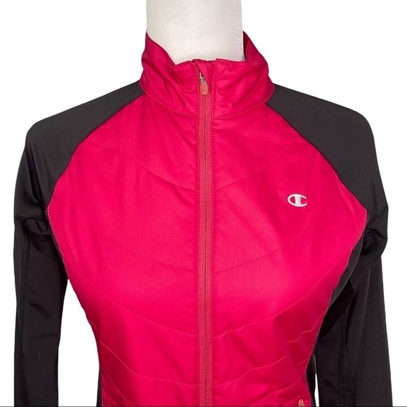 Champion Cold Weather Gear Pink Black Long Sleeved Activewear Full Zip J… - Picture 3 of 16